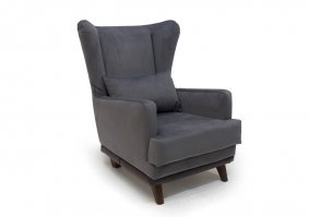 А в чем удобство? При такой высоте спинки, и такой глубине и высоте сиденья, шея затекает минут через 15 просмотра ТВ. 
При таком низко расположенном и глубоком сиденье, спинка должна быть высокой. 
Плюс, очень желателен валик под поясницу. 
Вот удобное кресло.