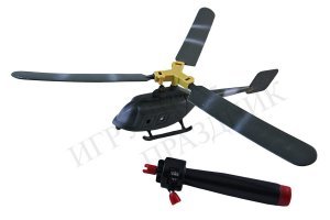 в мое время заводной вертолётик летал только если хорошо за шнурок дернуть