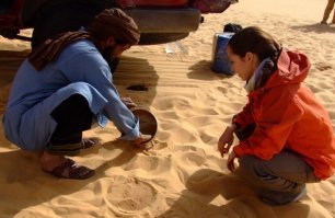 Слюшай... Где я тебе песок зимой вазьму...