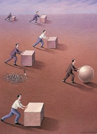 Вот да. Особенно насчёт "отдыхать - это напиться" и добавлять в еду майонез 

И мой творческий "потанцевал" до сих пор пригождается мне в жизни. Самый простой пример - к любой поставленной задаче подойти творчески - найти свой, *удобный* тебе вариант решения, а не делать "как все делают"...