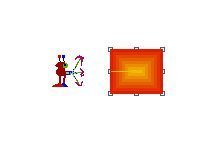 Серьёзная программа для полиграфистов QuarkXpress.
Если удалять объект не просто клавишей BACKSPACE, а комбинацией клавиш COMMAND+OPTION+SHIFT+BACKSPACE, то на экран выходит маленьктй инопланетянин с бластером и уничтожает выделенный объект. Если проделать это трижды, на четвертый раз у маленького не получается удаление, и ему на помощь приходит большой инопланетянин с базукой, разносит весь экран на фиг.