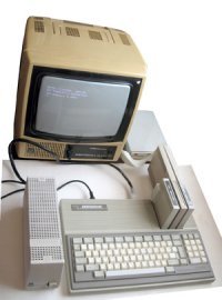 У меня первым был "Поиск". IBM совместимый. Начальный комплект грузился с магнитофонной кассеты, потом прикупил память, дисководы, жесткий диск и цветной монитор. На нем освоил Нортон Командер и Лексикон.