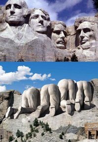 Гора Рашмор, вид сзади)))