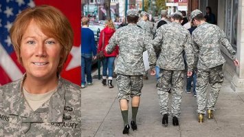 американские девушки маршируют