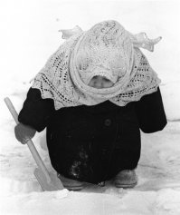Ага... Пальто расстёгнуто... Уши наголо... Бабушки не одобряют.