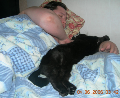 недавно убежал на радугу..