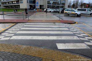 Жалко водилу грузовика. У него не было шанса увидеть тетку.
Если говорить о безопасности пешеходов на дорогах, то у  медали две стороны. 
С одной стороны - каждый пешеход должен сам думать о своей безопасности ежесекундно на дороге.
С другой стороны - муниципалитет должен создавать безопасную комфортную среду. Как пример - приподнятые пешеходные переходы, перед которыми каждый водитель вынужден тормозить, а после пропуска пешеходов, проехал бы такой подъем не спеша. Кому интересно - на канале Варламова в Ютьюбе очень доходчиво об этом рассказывается.