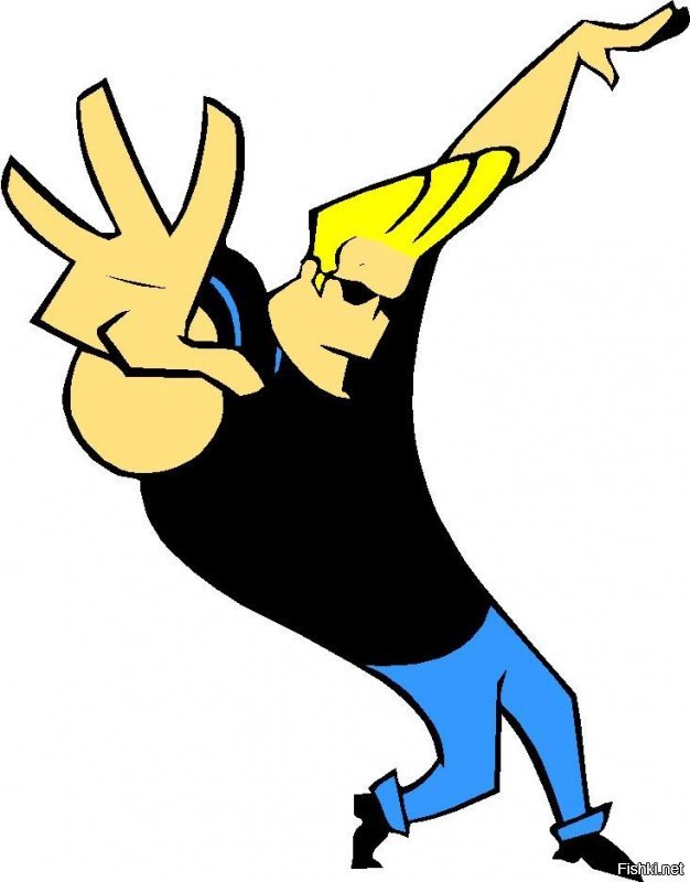 Johny Bravo, мультик вышел еще в 97 году. )