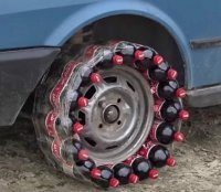 Ага только 17 бутылок Колы стоят под 2000 рублей, а резина на этот пепелац даже новая 1800 за 1 шт. А на Авито все 4 можно найти. За 2 рубля, на которой ещё сезон (2-3 сезона) можно поскользить