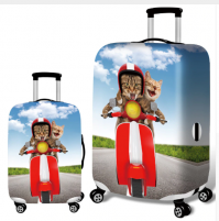 А я вот такие REREKAXI чемодан для путешествий крышка кошка багаж защита от пыли эластичный чехол Чехлы для 18-32 дюймов Тележка дорожные аксессуары купил.