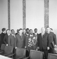 Бокасса не встречался с Брежневым лично, и был в СССР только раз. Была встреча с Подгорным и Громыко.