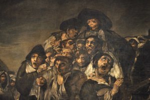 Виновник ужаса в Испании находится в центре картины Гойя из этого периода.
Узнали Наполеона?