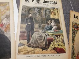 Нашел в гараже, не знаю, сточт ли эти газеты хоть чего нибудь.
 Выпуск 1894 год. Коронация Николая второго