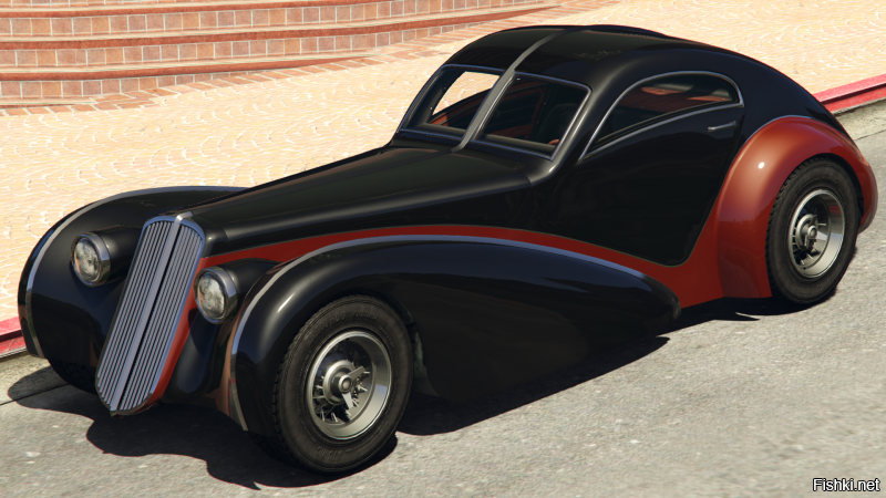 Машинка из GTA V .Называется Z-Tupe. Вроде как Bugatti Type 57SC Atlantic (1937). Последняя в посте.