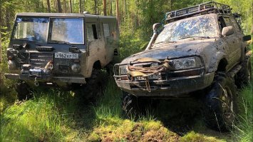 15 литров на сотку и это соляра... О_О

Мне кажется у Беки (Крузер 80 OffroadSPB) трактор меньше жрет, хотя прет только в путь, а у Вадима (Рэнглер OffroadSPB) хоть и бенз но жрет не многим больше, хоть и колесья почти в метр диаметр. 

Бека на первой фотке справа.
Вадим на второй фотке, но то старая, у него сейчас колеса другие, больше раза в два.