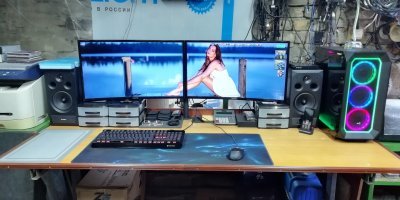 У меня гораздо проще и главное никто не мешает, так как сижу в гараже.