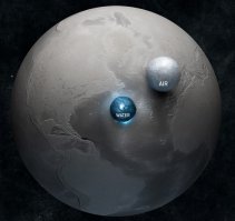 Это далеко не реальный рельеф, а просто невероятно гипертрофированный. Дабы показать вмятины и выпуклости наиболее заметно/наглядно. Но они не на столько большие. В графе обозначены высоты и впадины в метрах. Это вообще ни что по сравнению с размерами планеты.
Вот максимально похожая на правду иллюстрация.