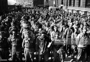 Париж 1944 Военнопленные американцы