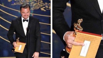 Все вспоминаю как Лео показал всем фак когда ему вручили статуэтку ))