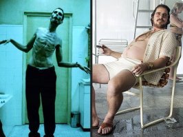 Кристиана Бэйла забыли (бэтмен который дитонатор искал). Вот он точно мастер по смене веса).