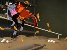 Такого в супе не сваришь! Схватка бойцового петуха и собаки