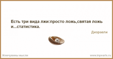 Есть три вида лжи...