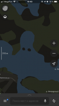 На границе Ленобласти и Карелии есть интересное озеро. Так оно выглядит на яндекс картах. Координаты 61.165850, 29.886280