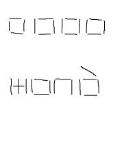 Представьте что перед вами 4 дырки, переложите 3 спички так, чтобы из четырех дырок получилась одна..... В детстве так прикалывались.