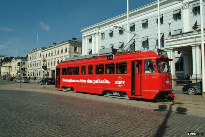 в Хельсинки есть трамвай-бар