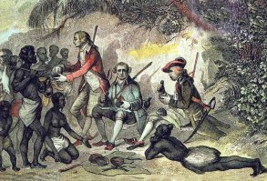 А дикари теперь заламывают руки,
Ломают копья, ломают луки,
Сожгли и бросили дубинки из бамбука,-
Переживают, что съели Кука. (В. Высоцкий)