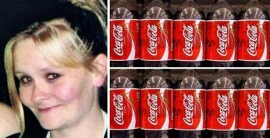 Про поезд непонятно, если один уже лежал между рельсами, что с ним случилось то? Или второй наклонился так, что его нахрен уронило ПЕРЕД НИМ и вместе их утащило?
А насчет колы... Опять из серии "я не пью колу, она даже металл растворяет"  
"-летняя женщина из Новой Зеландии Наташа Харрис (Natasha Harris) умерла из-за того, что пила по 10 литров колы в день."
Убила ее конкретная причина, а не марка лимонада. 
Если она умерла от избытка сахара, то это могло быть от любого напитка С САХАРОМ. Конкретно в коле его более 100 грамм на литр. 
Таким образом в организм поступало более килограмма сахара в сутки.
От кофеина вряд ли, Бальзак по 50 чашек выпивал кофе :)
Возможно от кислот, которые являются консервантами в сладких напитках, лимонная, ортофосфорная... В 10 литах... Пребодения желудка конечно не будет, концентрация не та, хоть и много в итоге. Но все это проходит через организм, вымывает в частности ВЕСЬ КАЛЬЦИЙ в таких объемах. Это сильное влияние на кости, сердце, почки...