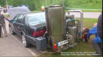 не водородные а газогенераторные на дровах.