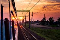 Пейзаж под стук колёс