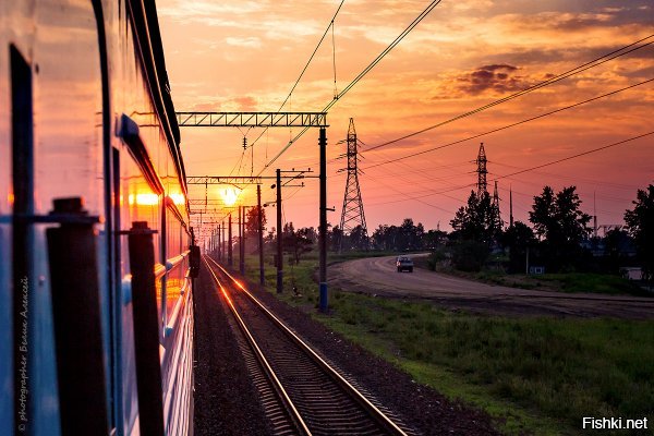 Пейзаж под стук колёс