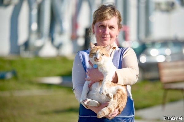 Всем доброй ночи! 
Самое большое счастье для кота - это когда повар носит тебя на руках :)




А поезда уже ходят по мосту :)