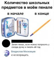 Пенал выпускника элитного вуза)))