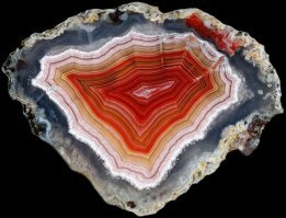 Это пейзажные агаты. А вот срезы других разновидностей этого камня.