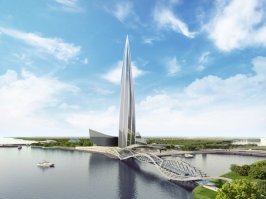 Санкт-Петербург, Газпром-тауэр. Британские ученые утверждают, что это фаллический символ Вовы Путина. Мол, пока тауэр стоит, то и у Вовы стоит, значит, в России все хорошо.