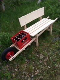 Кофейный столик из бревна