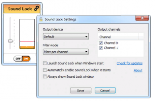 Программа Sound Lock.