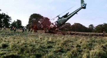 Напомнило кадр из фильма "28 недель спустя"