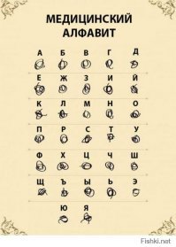 А секретный алфаит врачей забыли?