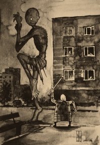 15 зловещих иллюстраций, которые выглядят как кадры самых жутких ночных кошмаров