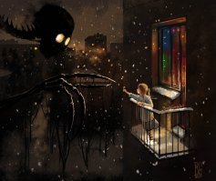 15 зловещих иллюстраций, которые выглядят как кадры самых жутких ночных кошмаров