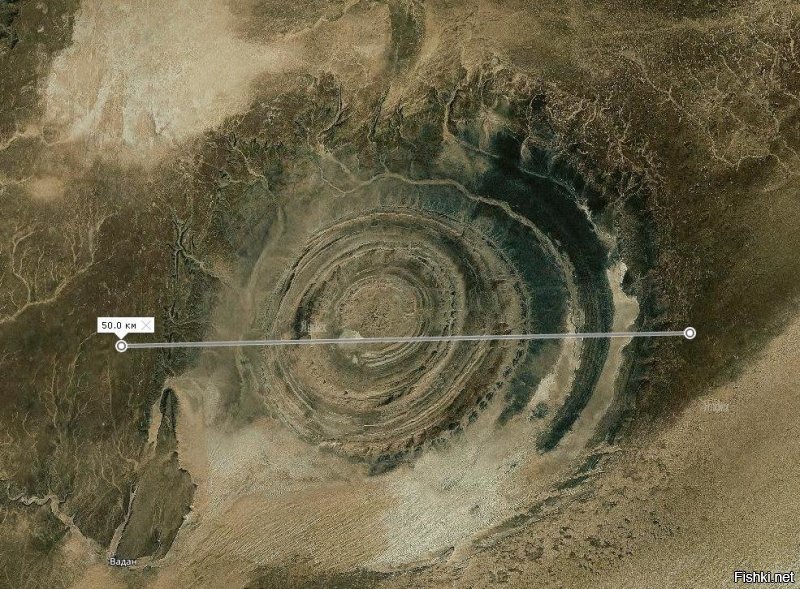NASA поделилось снимком «Глаза Сахары»
