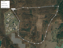 Германия, слева городок немецкой инж.сап. бригады, а справа обведено расположение советской танковой дивизии. 
Плотность застройки, жилой и боксов, была такая же как сейчас у немцев.
Службу там начинал...