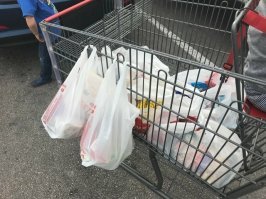 "А вы знали, что эти петли на тележках в супермакетах нужны для подвешивания пакетов и сумок?"

Только если навесить там пакетов, то тележка не пройдёт в промежуток между кассами. По-крайней мере у нас так - проходит впритык.