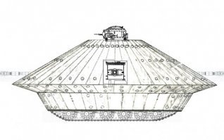 Прожектов танков так же много, как и изобретателей велосипедов.
Если не вспоминать Древний Рим, то первый проект танка признают за да Винчи.
Фашисты ошиблись с наградой.
