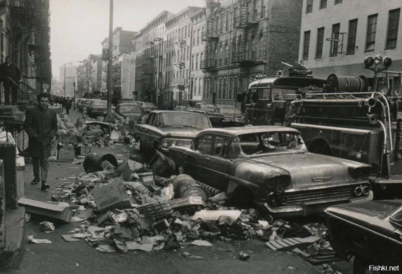 Забастовка мусорщиков. Нью-Йорк, 1968 год.