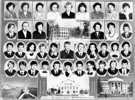 из 24 человек выпуска КСШ-1983 года: 3 парня умерли.
Разьехались: Москва, Питер, США, Рига, Тюмень, Архангельск, Новодвинск, Воронеж, Ростов на Дону, Ростов Великий, Катунино, Сосьва, Харьков, Мелитополь, Самара...
Периодически встречаемся, но уже вряд ли соберёмся все вместе. На 30 лет выпуска было 8 человек. на 35 лет - 3 чел...